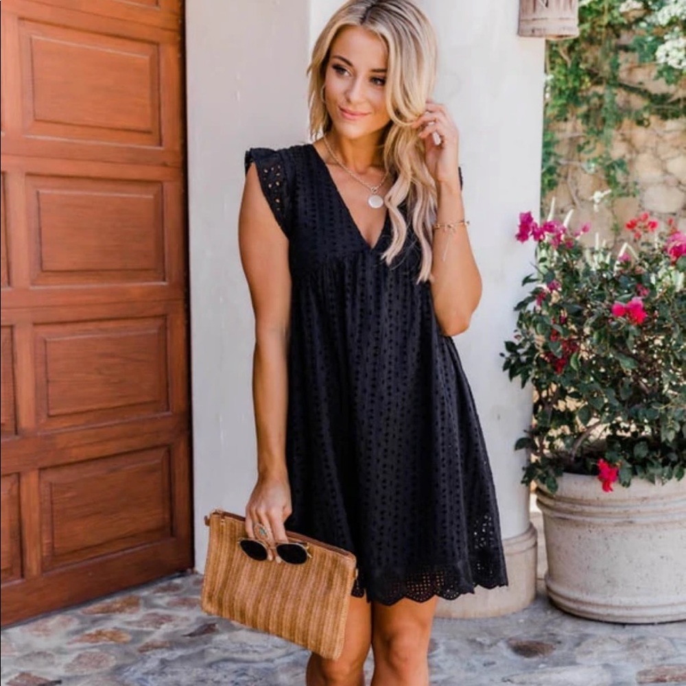 Brand new never worn BLACK sun dress